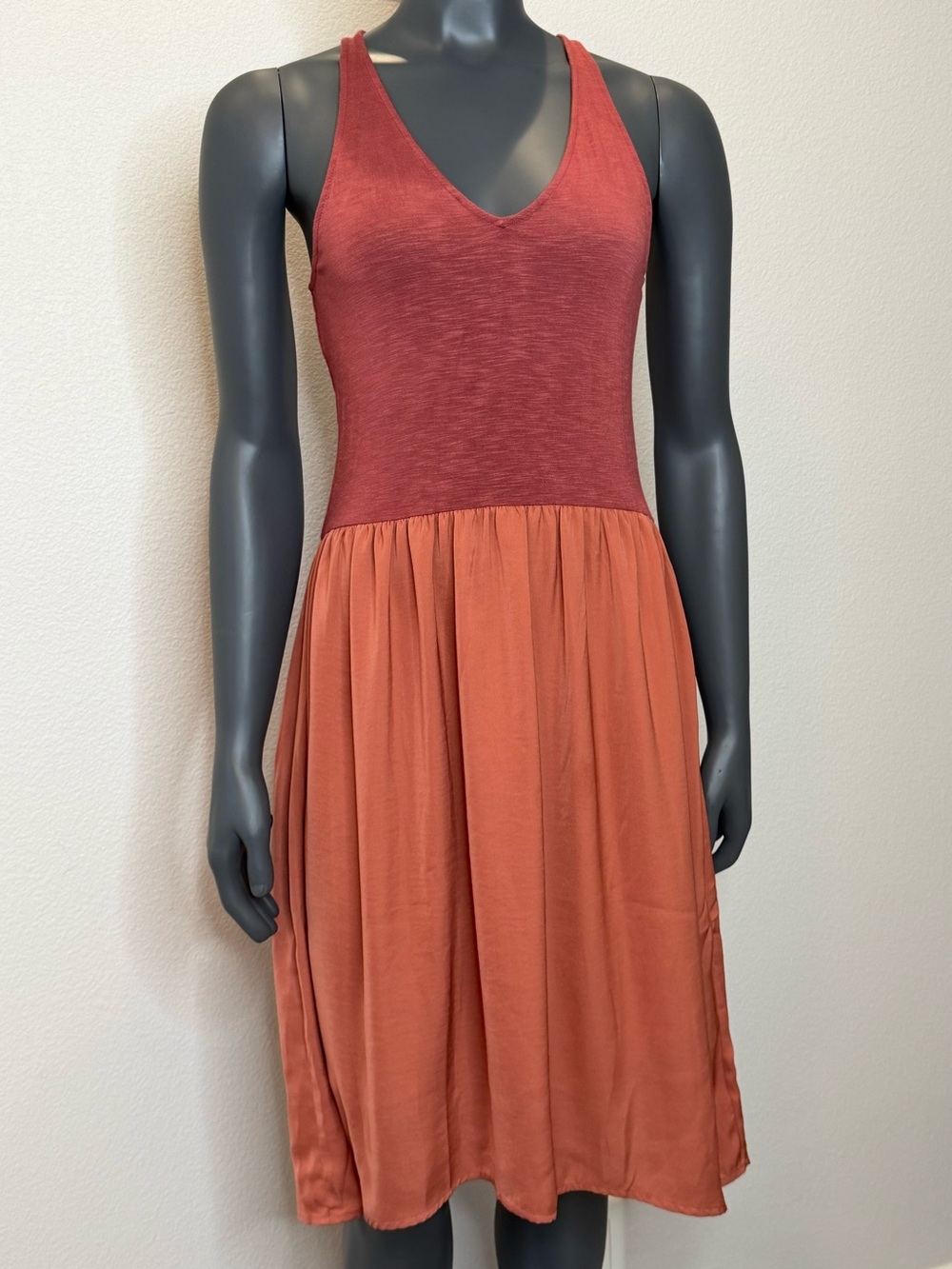 Anthropologie Dolan Left Coast Fabiana Knit Tank Dress terracotta rose  Size XS